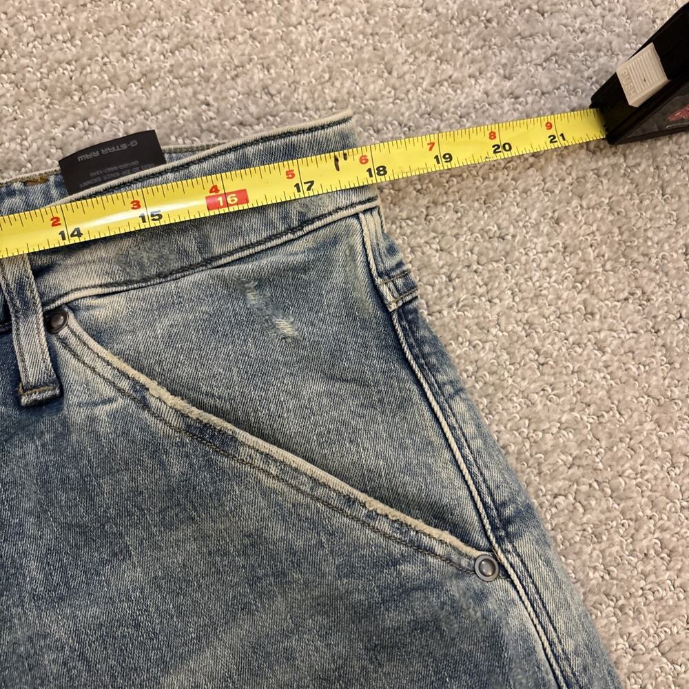 G-Star Raw 5620 3D Zip Knee Skinny Moto Jeans Men’s Blue Stretch Sz 38/34 NWT - Picture 6 of 11